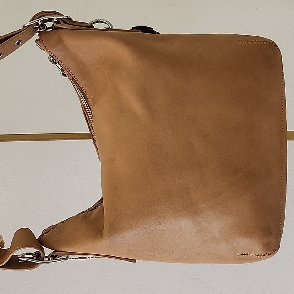 Vintage Coach Legacy slim shoulder crossbody/Hobo bag tan leather - Picture 4 of 16